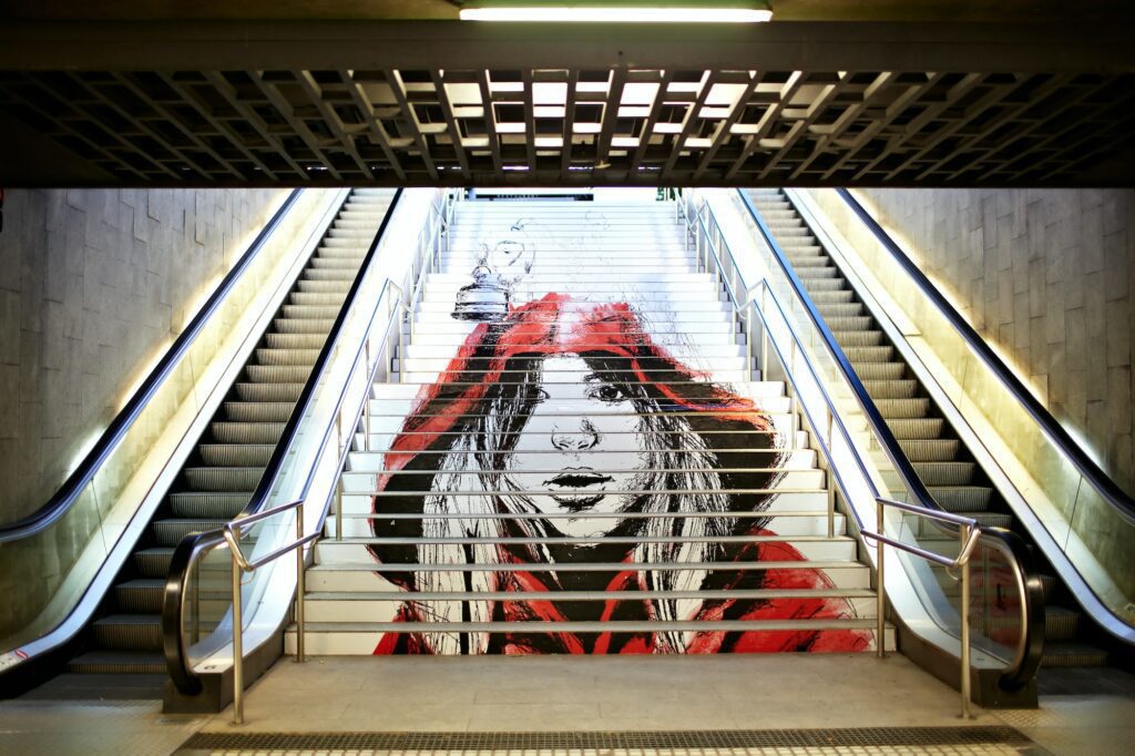 Graffiti in the metro