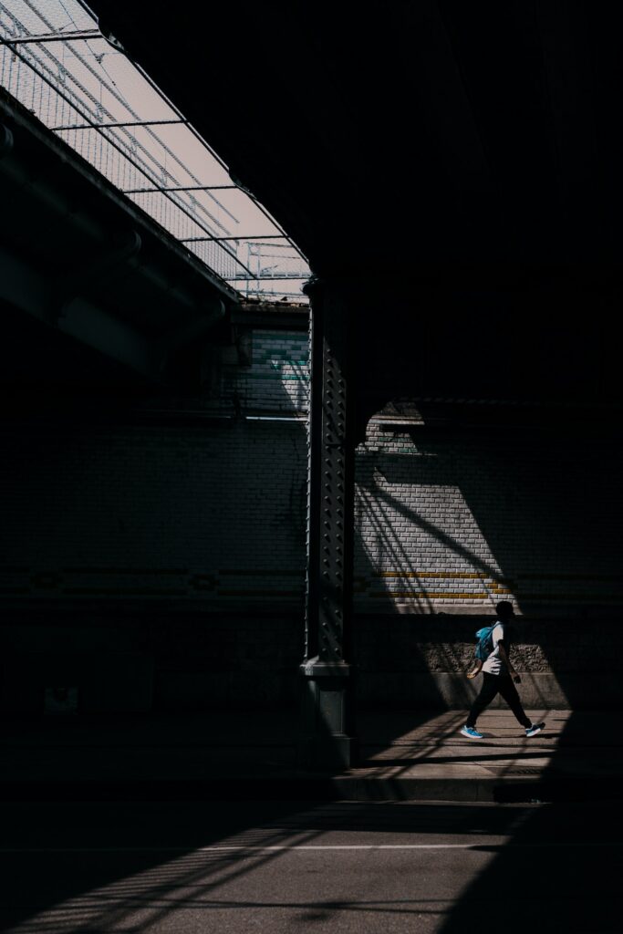 Man walking in the city